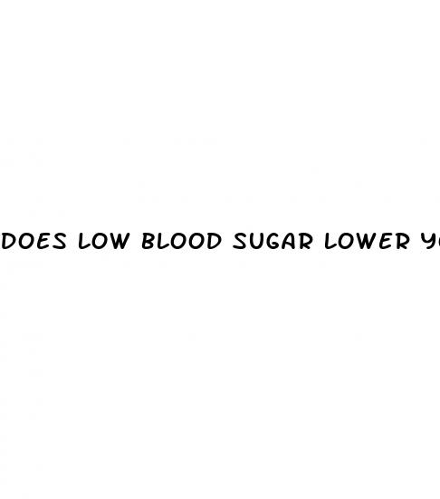 does low blood sugar lower your blood pressure