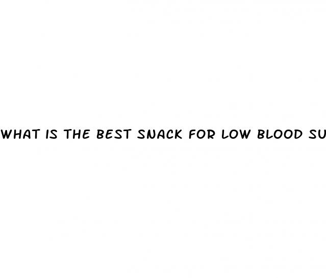 what is the best snack for low blood sugar