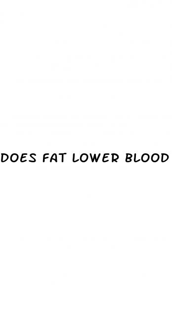 does fat lower blood sugar