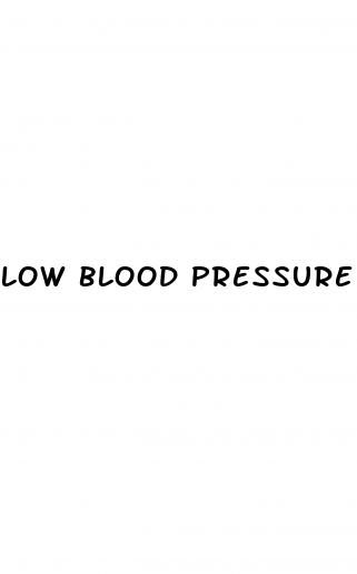 low blood pressure diabetes