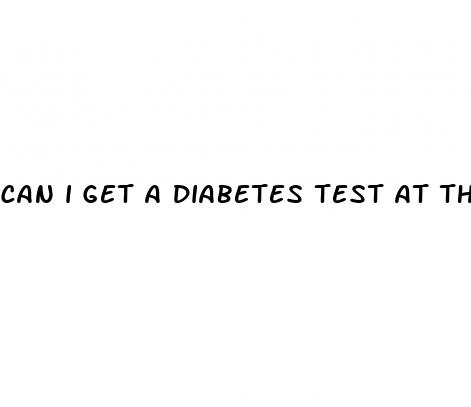 can i get a diabetes test at the pharmacy