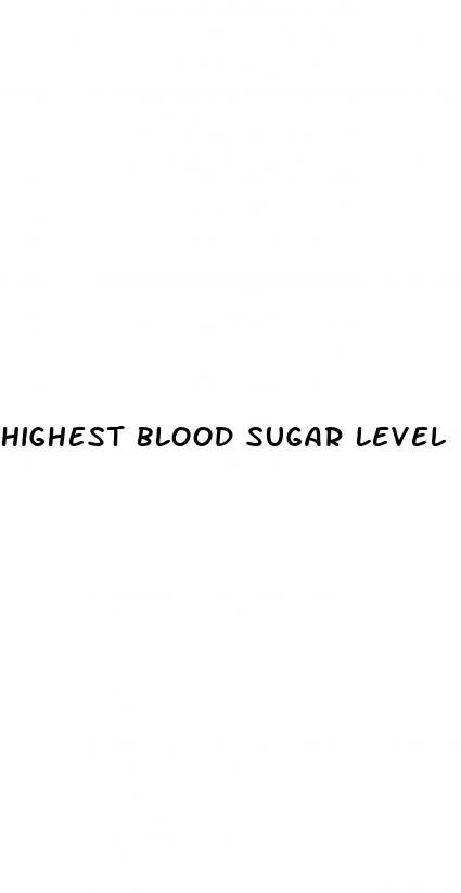 highest blood sugar level