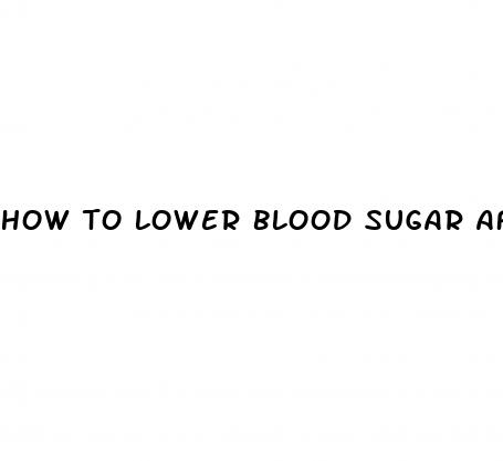 how to lower blood sugar after eating sweets