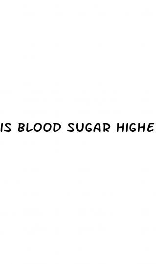 is blood sugar higher in morning