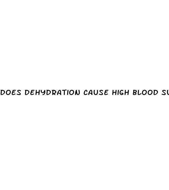 does dehydration cause high blood sugar