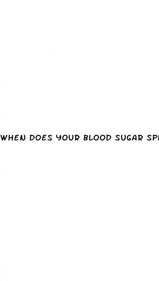 when does your blood sugar spike after eating