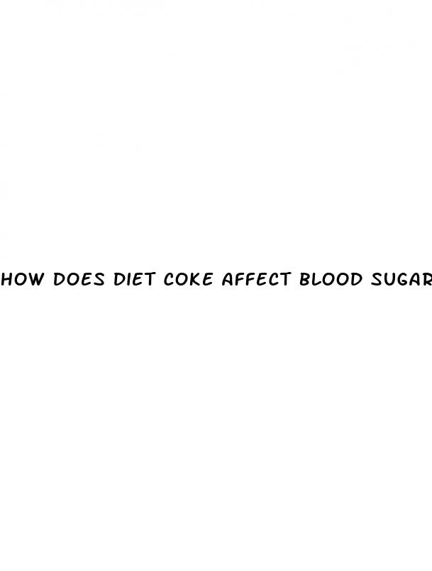 how does diet coke affect blood sugar