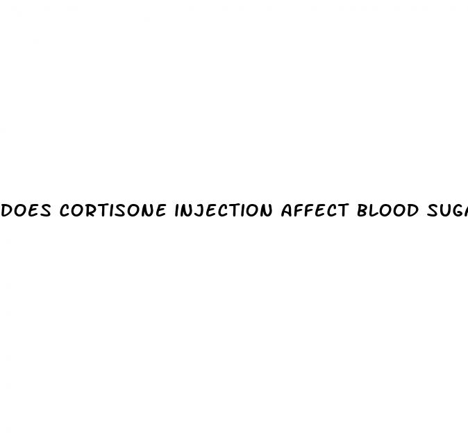 does cortisone injection affect blood sugar