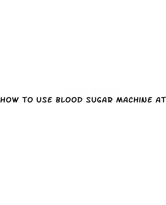 how to use blood sugar machine at home
