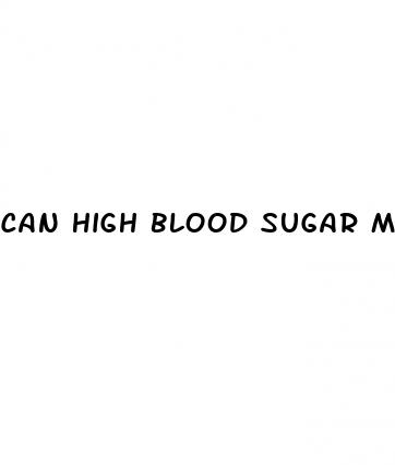 can high blood sugar make you feel dizzy
