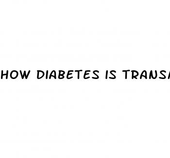 how diabetes is transmitted