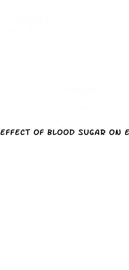effect of blood sugar on eyes