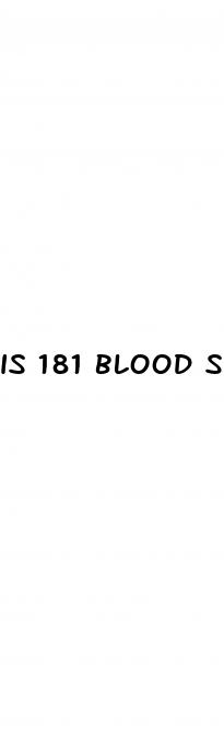 is 181 blood sugar high
