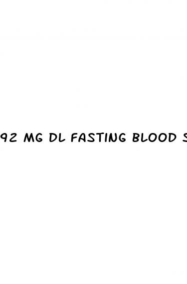 92 mg dl fasting blood sugar