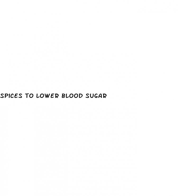 spices to lower blood sugar