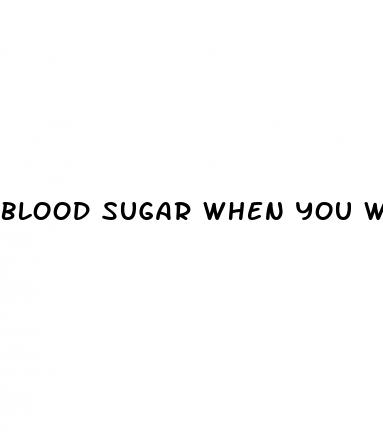 blood sugar when you wake up