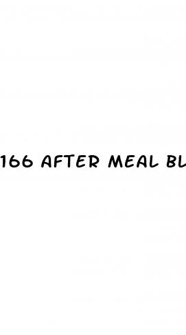 166 after meal blood sugar