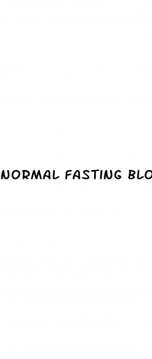 normal fasting blood sugar levels