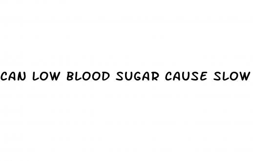 can low blood sugar cause slow heart rate