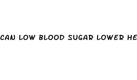 can low blood sugar lower heart rate