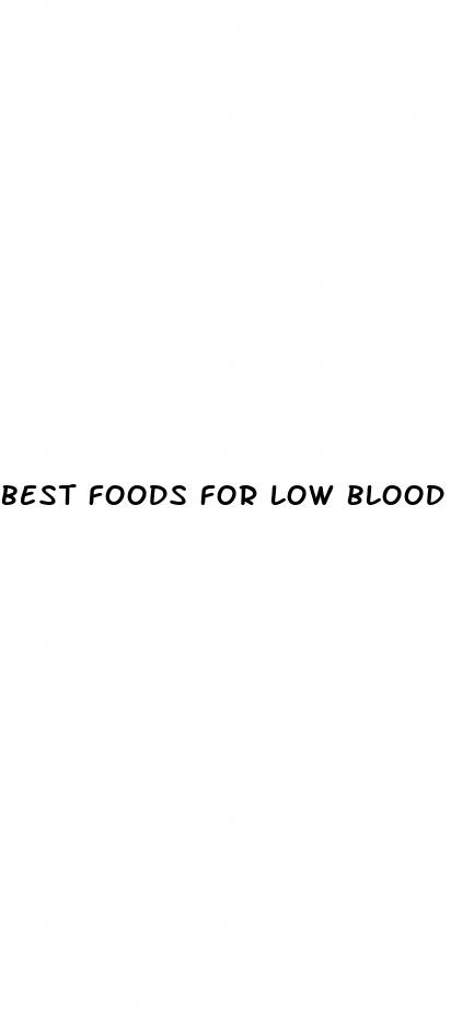 best foods for low blood sugar