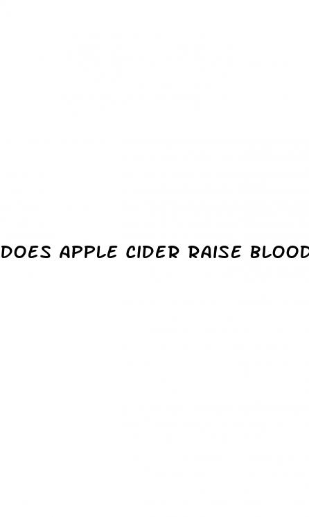 does apple cider raise blood sugar