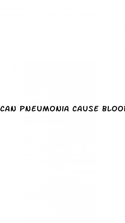 can pneumonia cause blood sugar to rise
