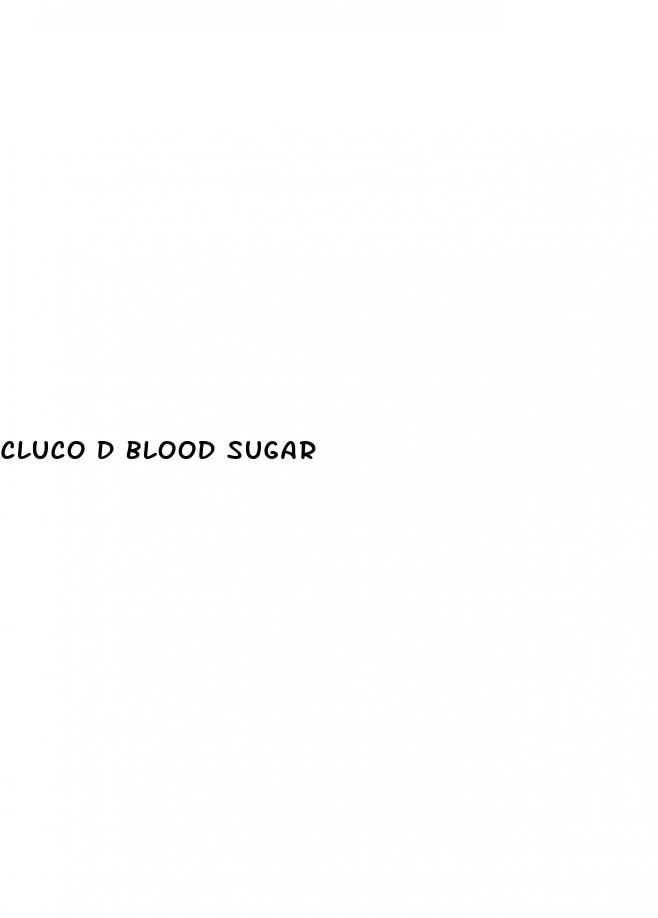 cluco d blood sugar
