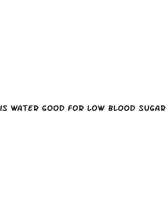 is water good for low blood sugar