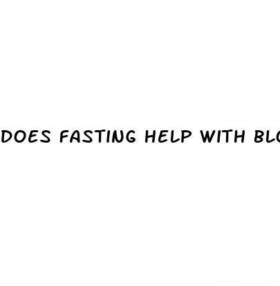 does fasting help with blood sugar