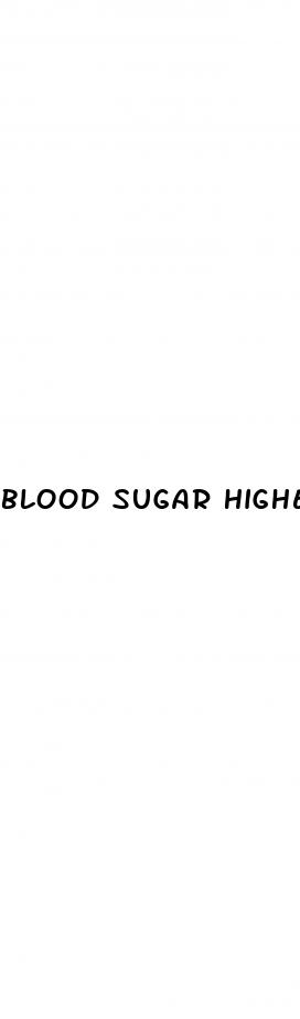 blood sugar higher after exercise