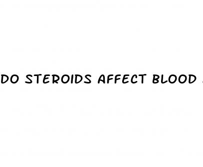 do steroids affect blood sugar