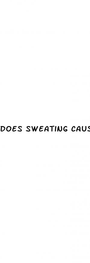 does sweating cause low blood sugar