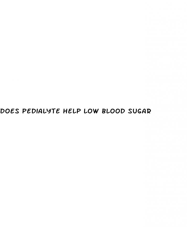 does pedialyte help low blood sugar