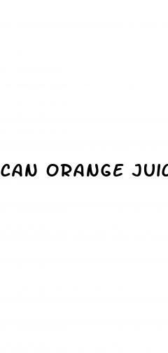 can orange juice help with low blood sugar