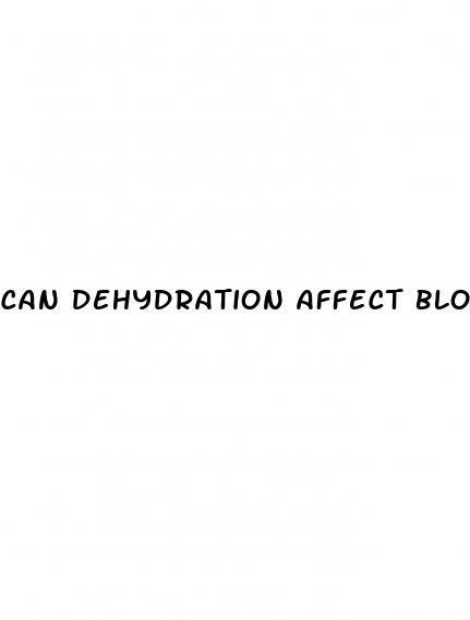 can dehydration affect blood sugar levels