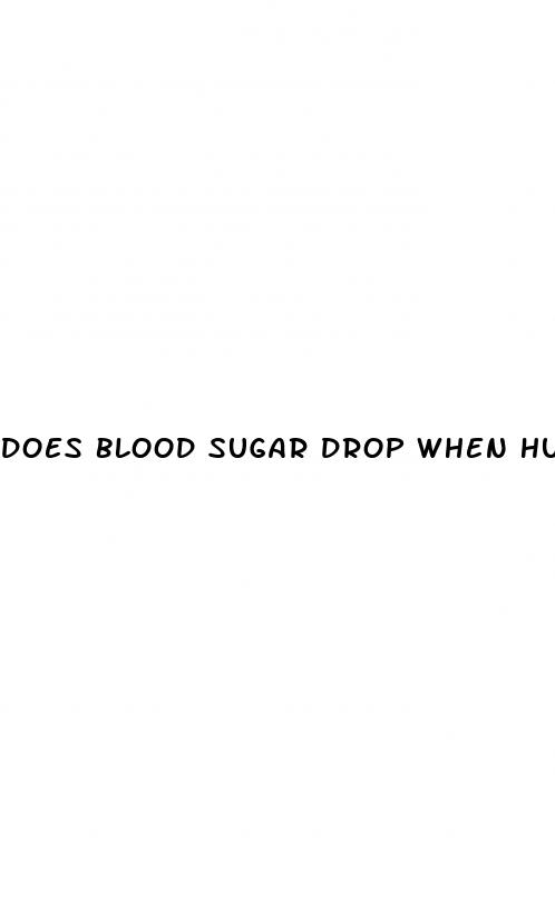 does blood sugar drop when hungry