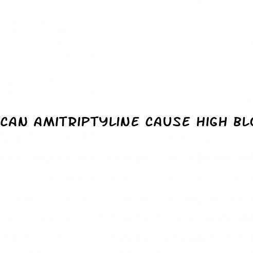 can amitriptyline cause high blood sugar