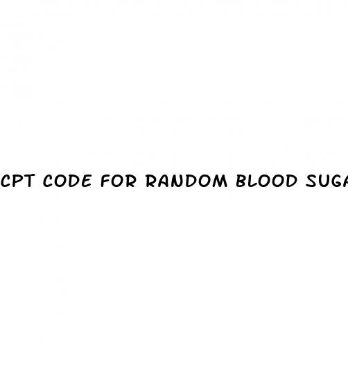 cpt code for random blood sugar
