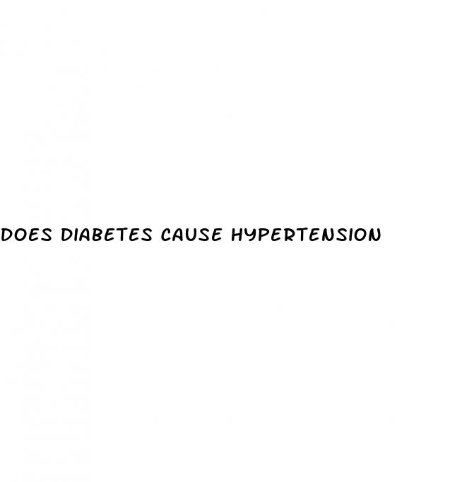 does diabetes cause hypertension
