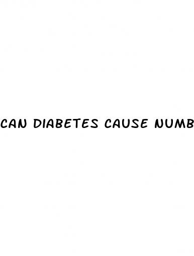 can diabetes cause numbness in hands