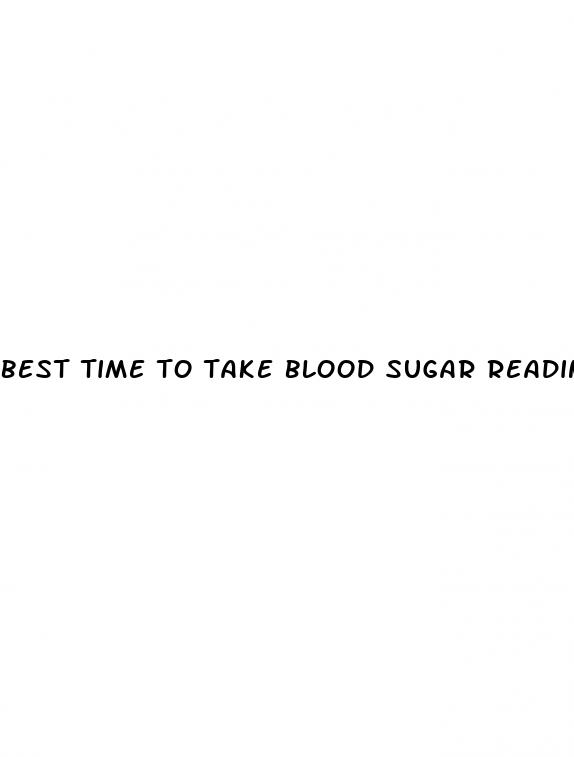 best time to take blood sugar readings