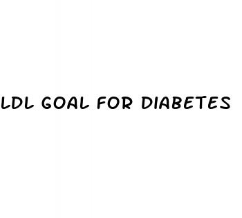 ldl goal for diabetes