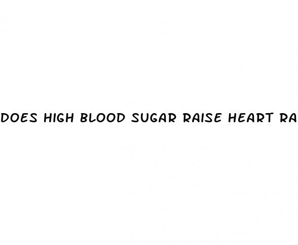 does high blood sugar raise heart rate