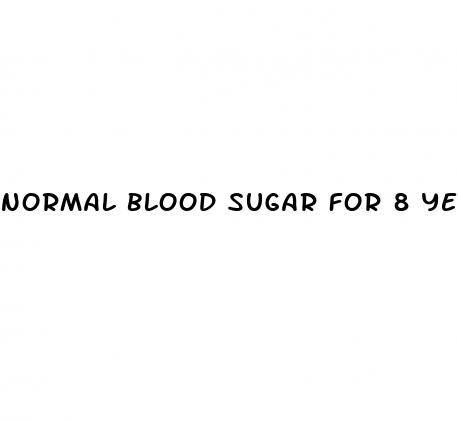 normal blood sugar for 8 year old