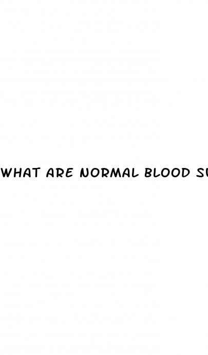 what are normal blood sugar levels fasting