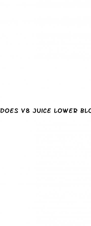 does v8 juice lower blood sugar