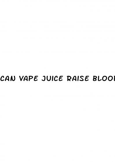 can vape juice raise blood sugar
