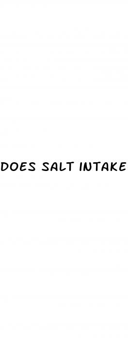 does salt intake affect diabetes