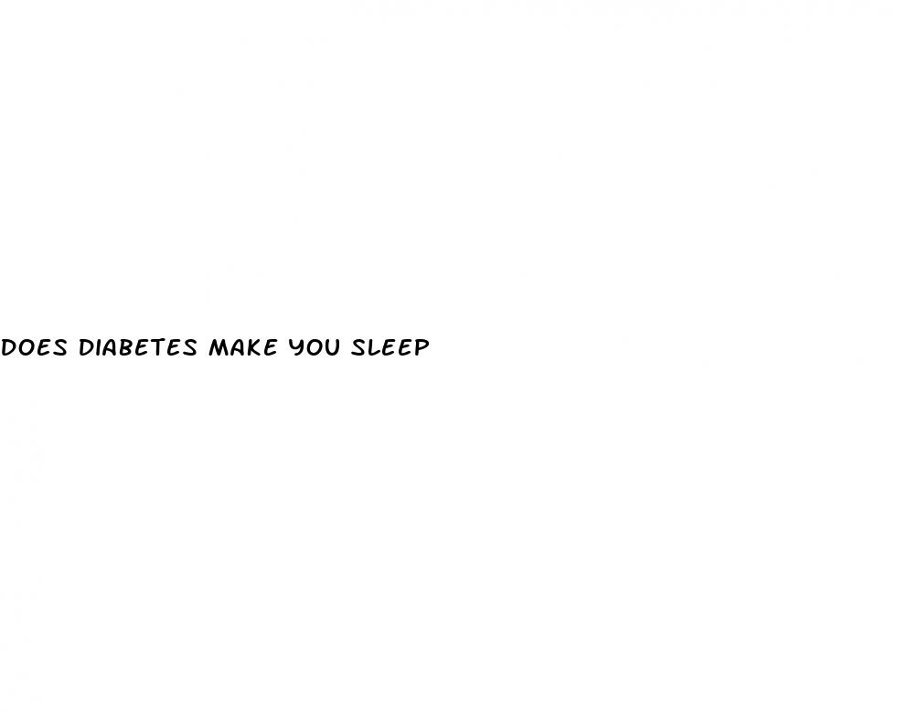 does diabetes make you sleep